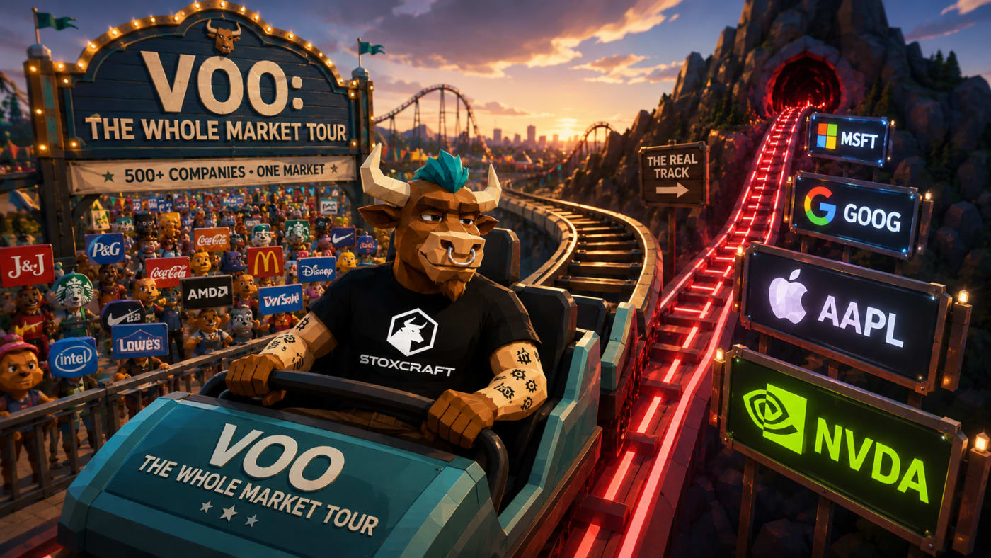 VOO ETF explained as a broad market roller coaster hiding tech concentration
