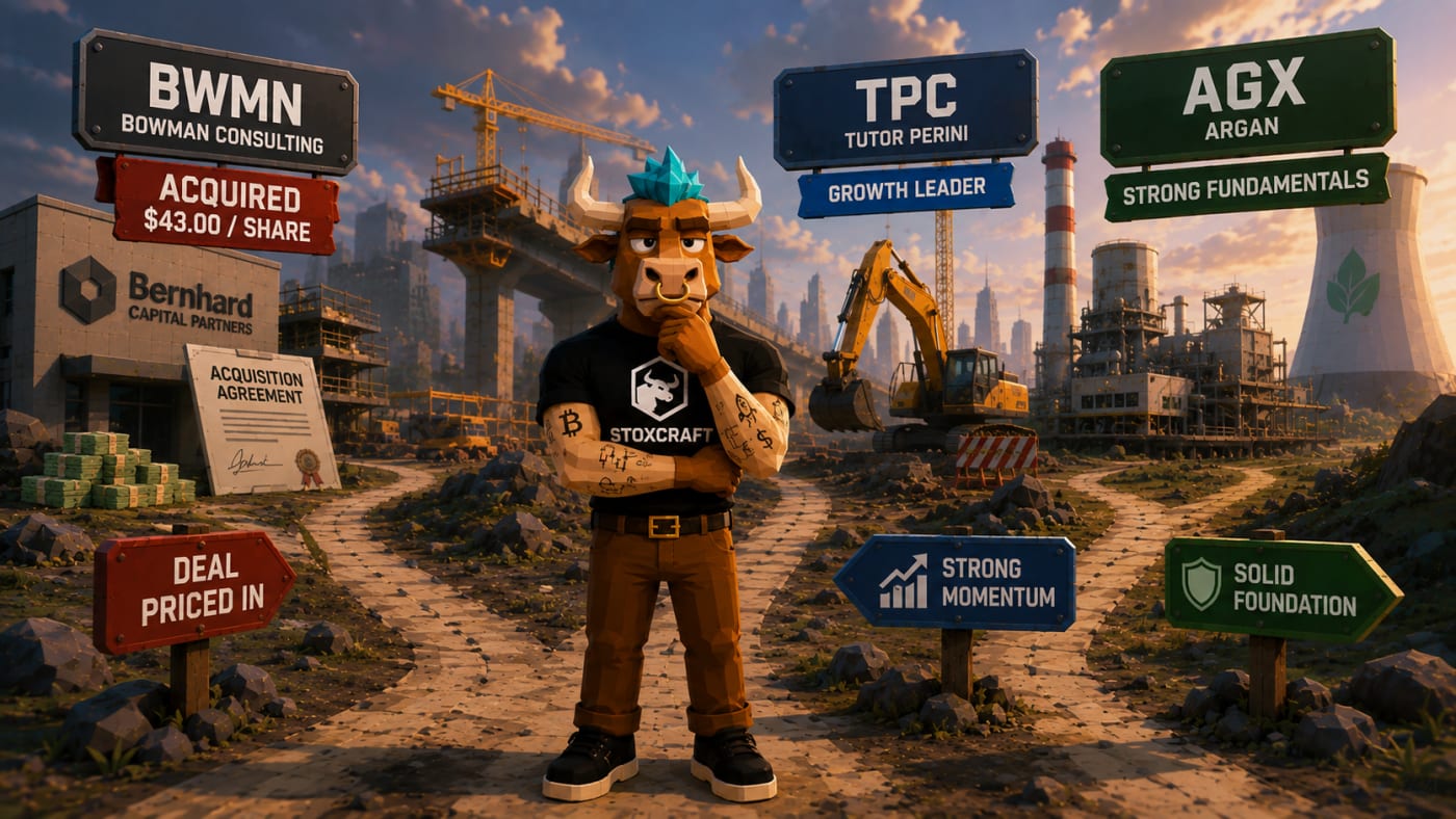 Toroshi stands at an industrial crossroads comparing BWMN’s $43 acquisition with TPC’s strong momentum and AGX’s solid fundamentals.