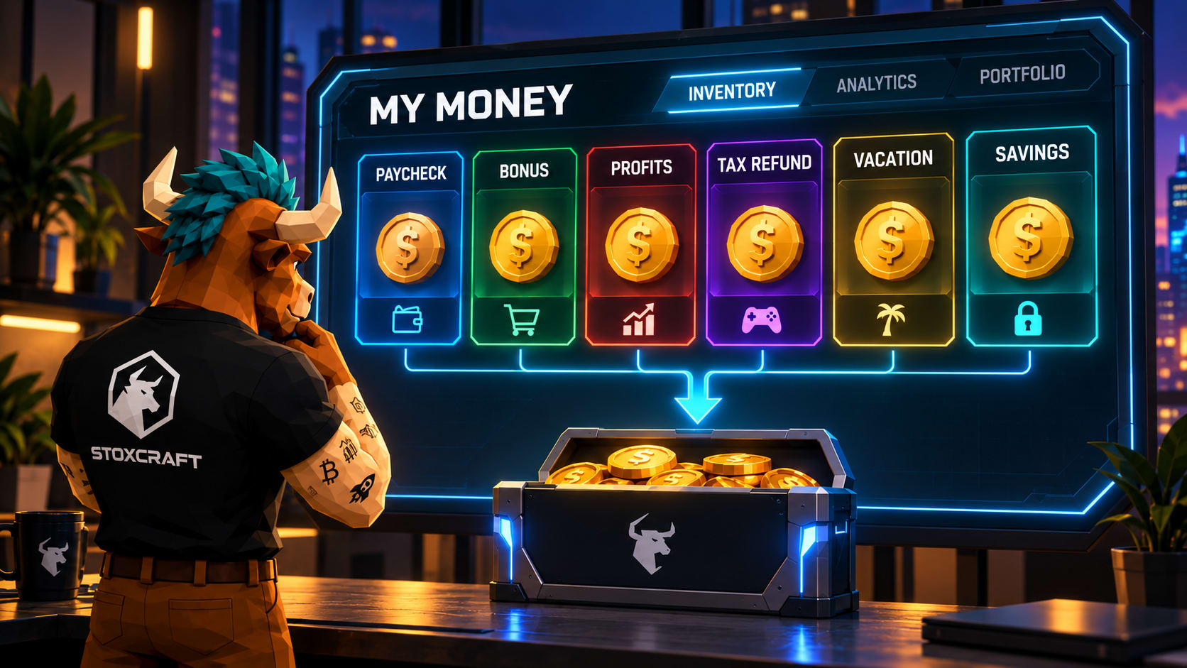 Toroshi reviews identical dollars sorted into paycheck, bonus, profits, tax refund, vacation and savings buckets, illustrating how mental accounting bias changes investing decisions.