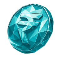 Low-poly 3D HDFC Bank (HDB) stock icon with a stylized bank building, symbolizing financial services and risk.