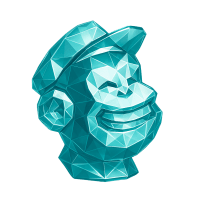 Low-poly 3D Intuit (INTU) stock icon with a stylized lettermark, symbolizing technology and software.