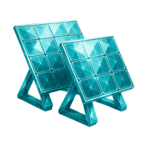 Low-poly 3D NextEra Energy (NEE) stock icon with a stylized wind turbine, symbolizing oil, gas, and energy.