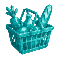 Low-poly 3D Loews (L) stock icon with a stylized letter L, symbolizing technology and software.