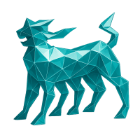 Low-poly 3D Eni (E) stock icon with a stylized oil drop, symbolizing oil, gas, and energy.