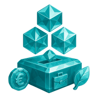 Low-poly 3D NatWest Group (NWG) stock icon with a stylized bank building, symbolizing financial services and markets.