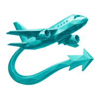 Low-poly 3D FedEx (FDX) stock icon with a stylized package box, symbolizing e-commerce and logistics.