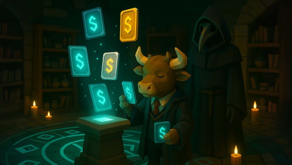 Low-poly Stoxcraft “video coming soon” style lesson card, representing upcoming investor psychology content and guided learning.