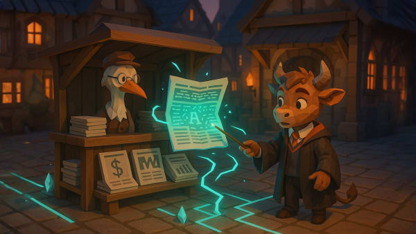 Low-poly Stoxcraft “video coming soon” style lesson card, representing upcoming fundamental analysis content and guided learning.