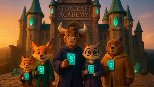 Low-poly Stoxcraft “video coming soon” style lesson card, representing upcoming taxes and legal aspects content.