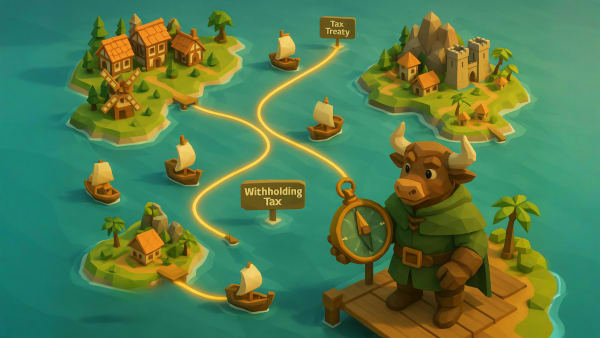 Low-poly bull earning a charting badge, representing technical analysis mastery, trend trading, and strategy execution.