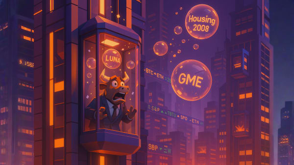 Low-poly bull comparing tax buckets for dividends and gains, representing tax-efficient investing and account planning.