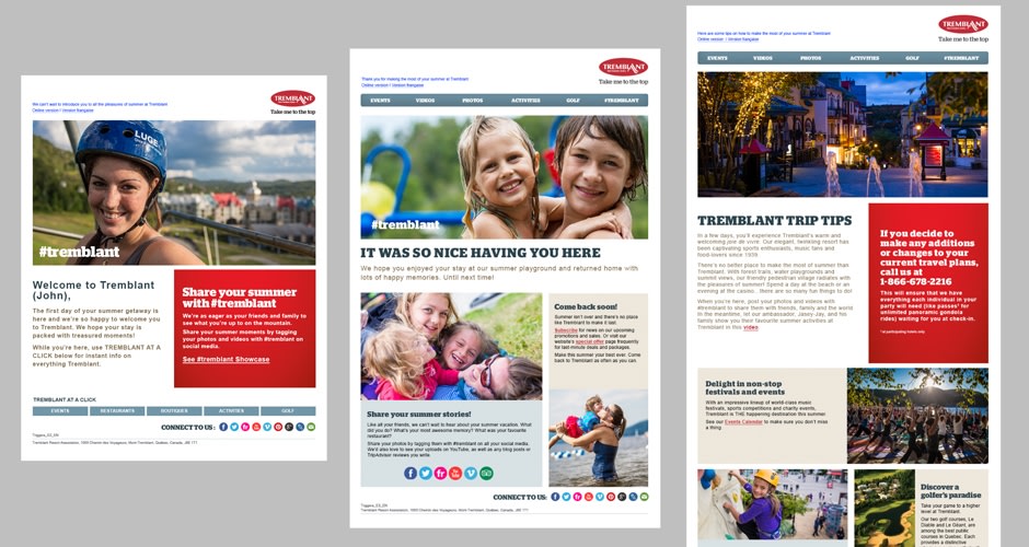 Tremblant pre-visit campaign