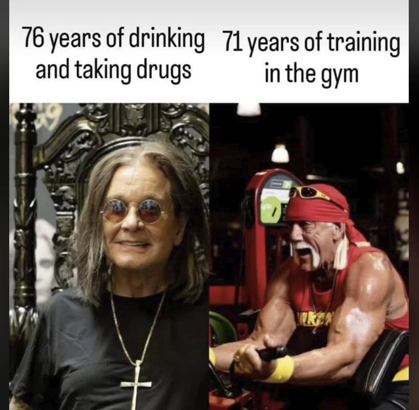 drinking vs training