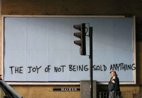Finally an Ad I Can Agree With: The Joy of Not Being Sold Anything
