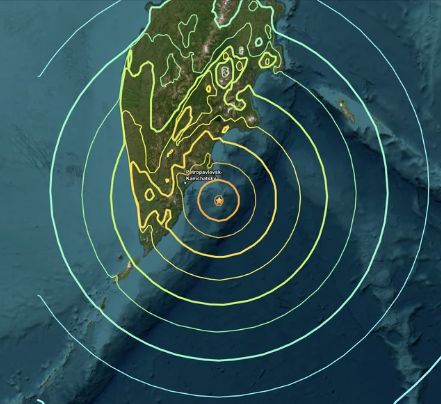 Largest Earthquake in 14 Years Strikes Off Kamchatka Coast in Russia