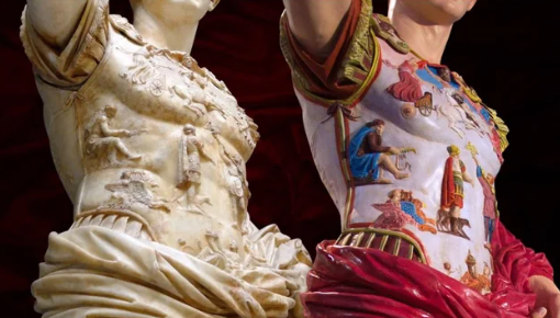 Ancient Roman statue now vs how it would’ve looked originally when it was fully painted