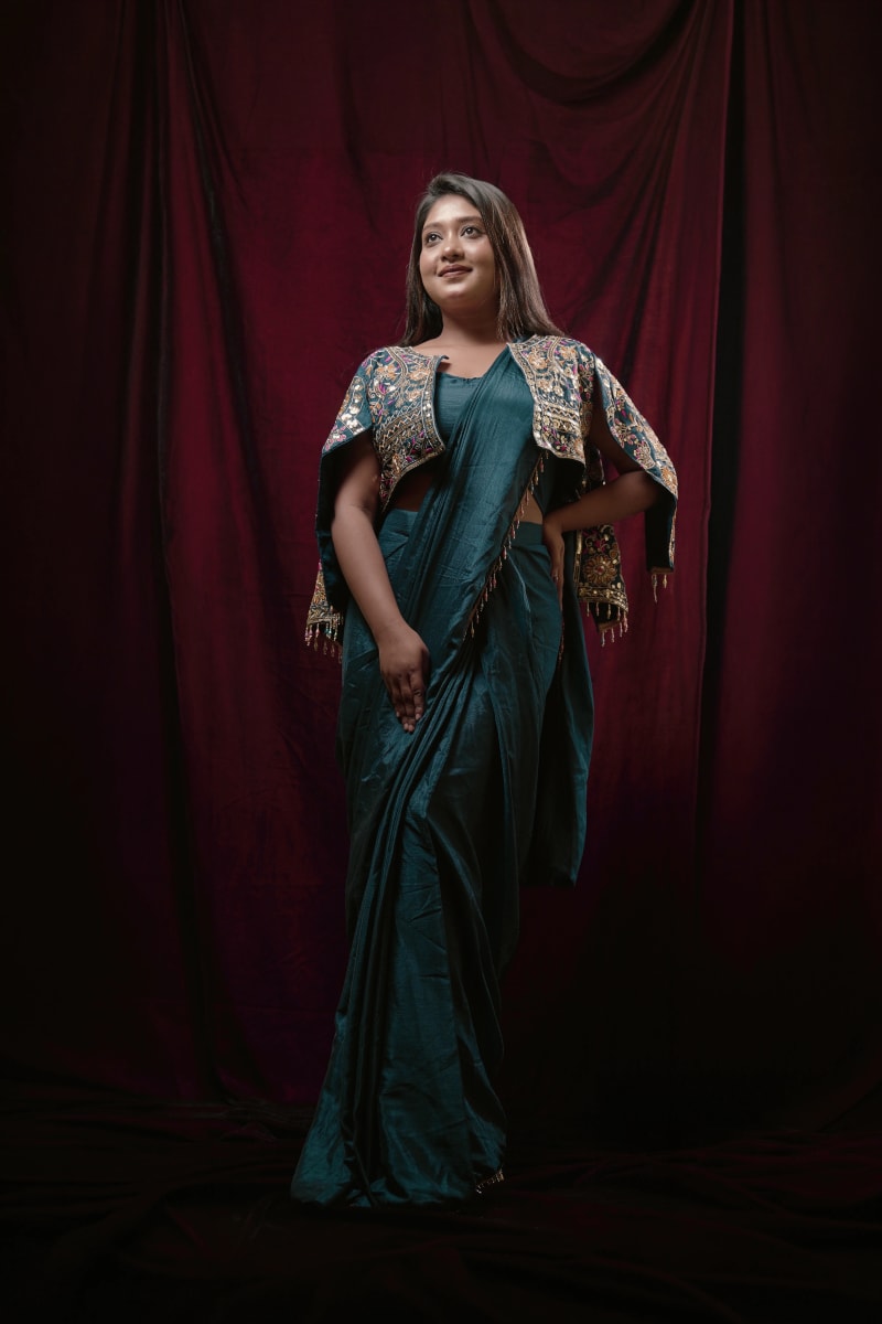 Ready to Wear Designer Saree With Jacket