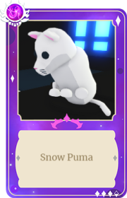 roblox adopt me snow puma