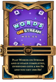 WOS - Words On Stream
