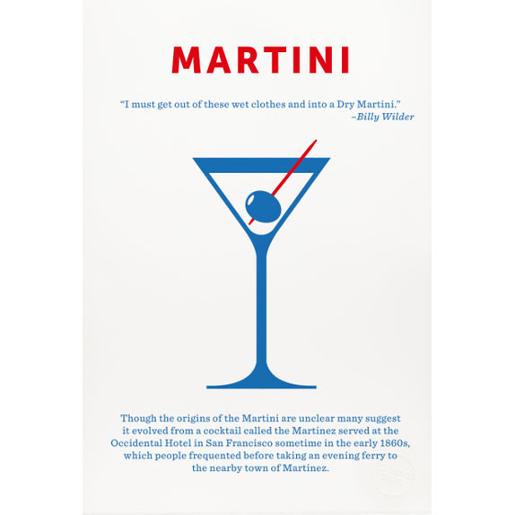 Crispin Finn Martini Screen Print