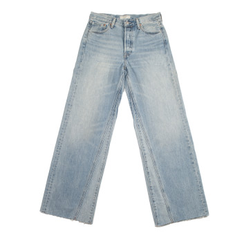 levi's altered wide leg jeans