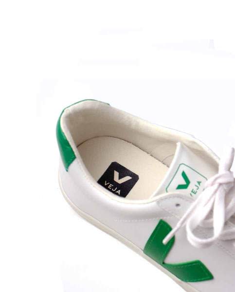 veja esplar leather white emeraude