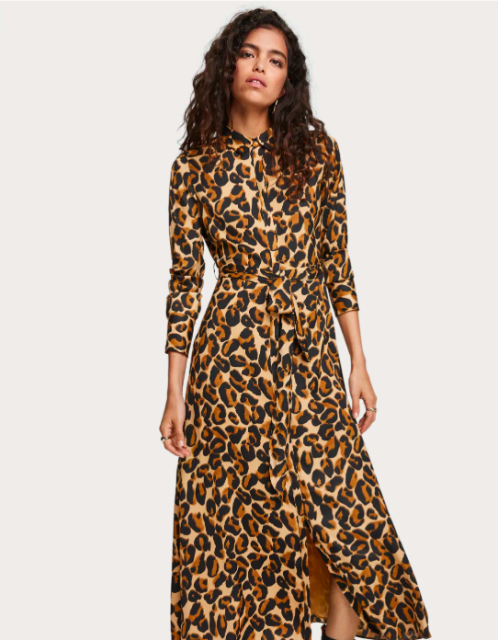 scotch and soda animal print dress