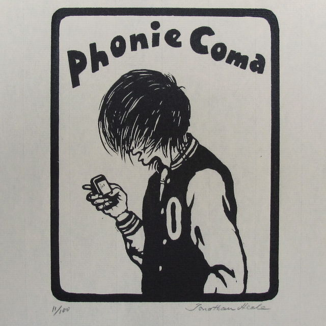 Jonathan Heale Woodcuts Modern Men’s Hairdos - Phonie Coma