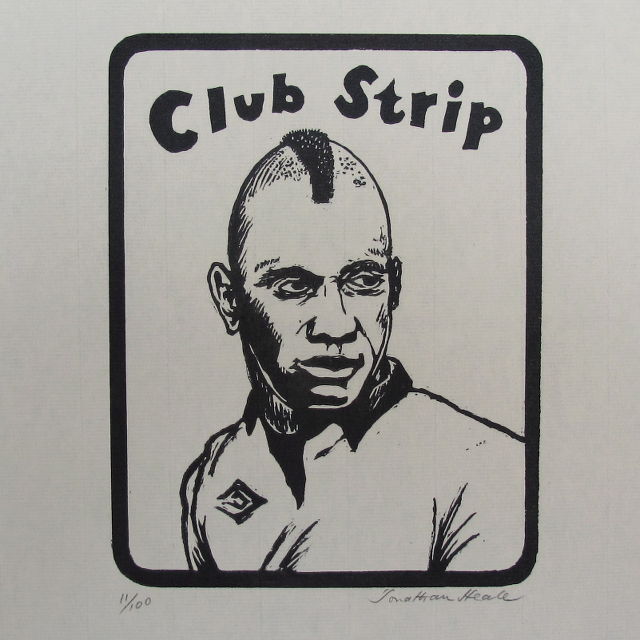 Jonathan Heale Woodcuts Modern Men’s Hairdos - Club Strip