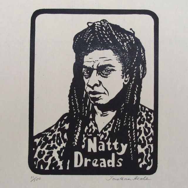 Jonathan Heale Woodcuts Modern Men’s Hairdos - Natty Dreads