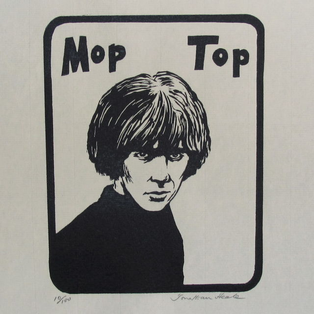 Jonathan Heale Woodcuts Modern Men’s Hairdos - Mop Top