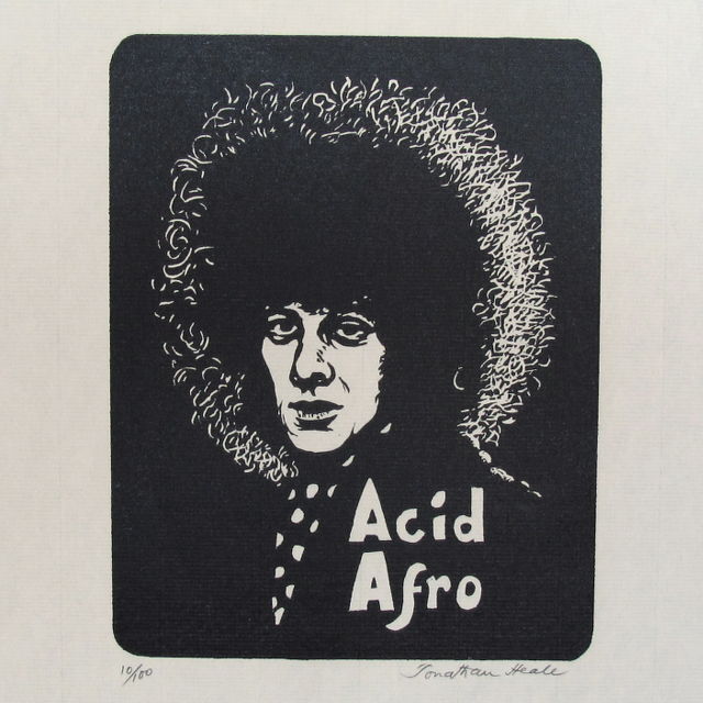 Jonathan Heale Woodcuts Modern Men’s Hairdos - Acid Afro