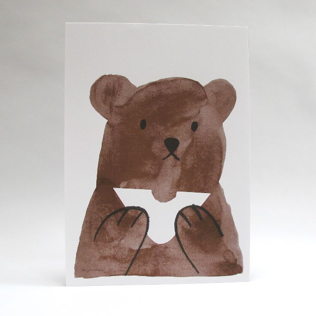 Lisa Jones Risograph - Butty Bear Print