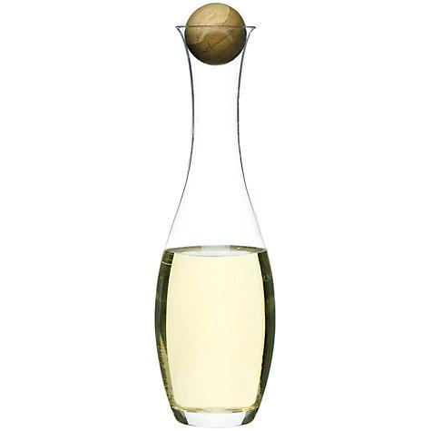 Sagaform Oval Oak Wine Carafe White with Oak Stopper