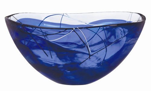 Kosta Boda  Contrast Bowl Large Blue