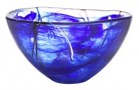 Kosta Boda  Contrast Bowl Medium Blue