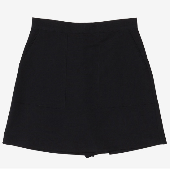 Among High Waisted Skort Black