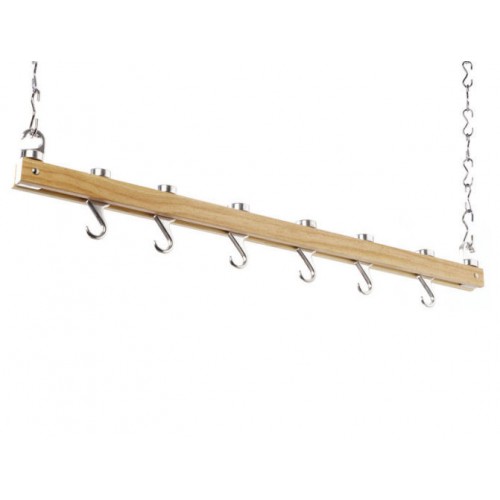 Hahn Single Bar Wooden Ceiling Rack