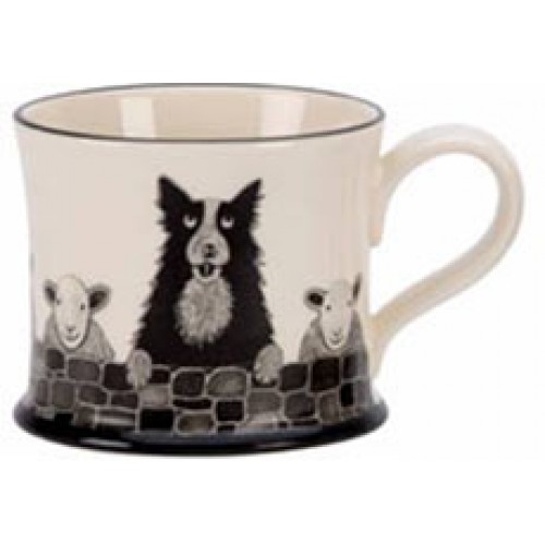 Moorland Pottery Cymru Ware Welsh Sheepdog Mug