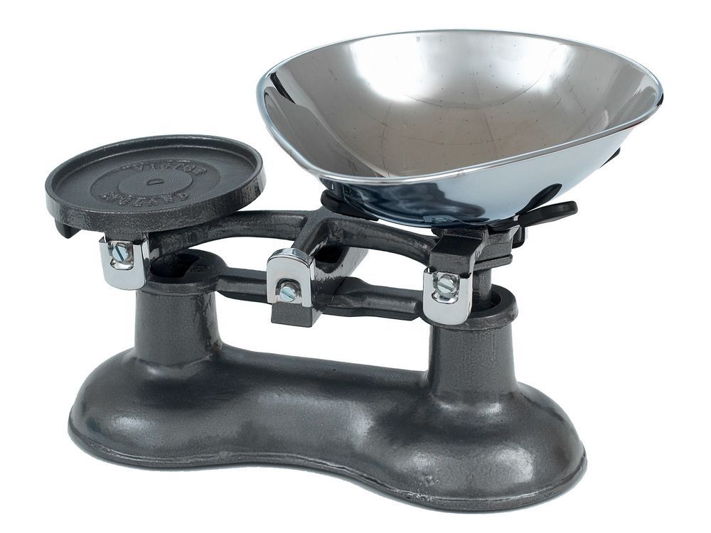 Victor Cast Iron Kitchen Scales in Graphite