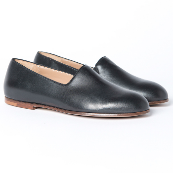 Trouva: Soloviere Pantome Black Leather Slipper Shoe