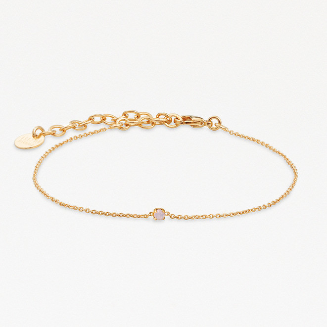 BDM Studio Gold Bracelet with Rosewater Opal