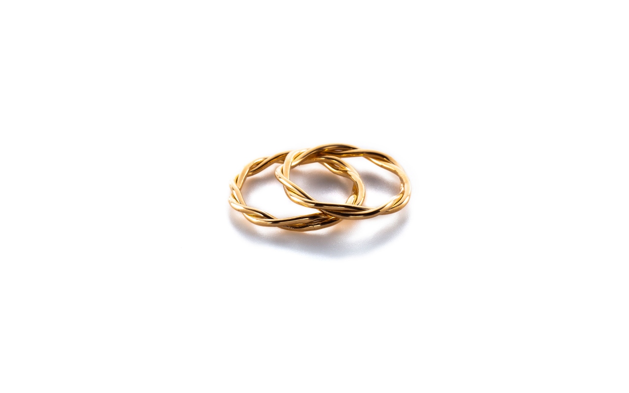 By Boe  Double Twist Gold Ring
