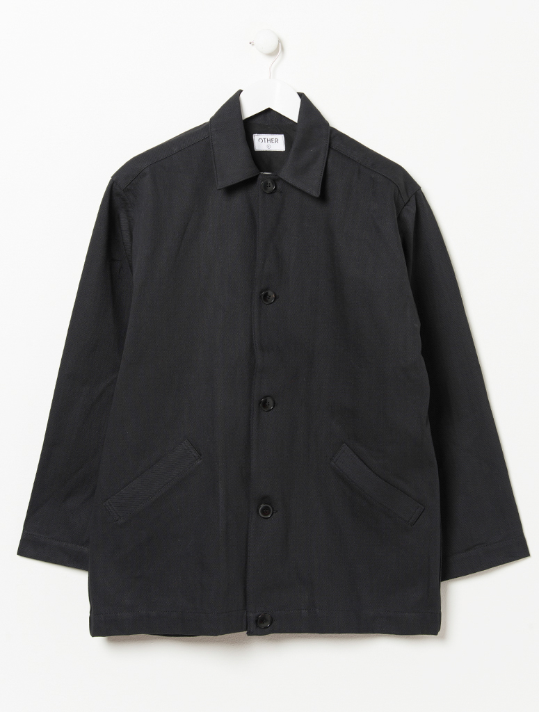 Trouva: Other/man Ted Black Selvedge Denim Jacket