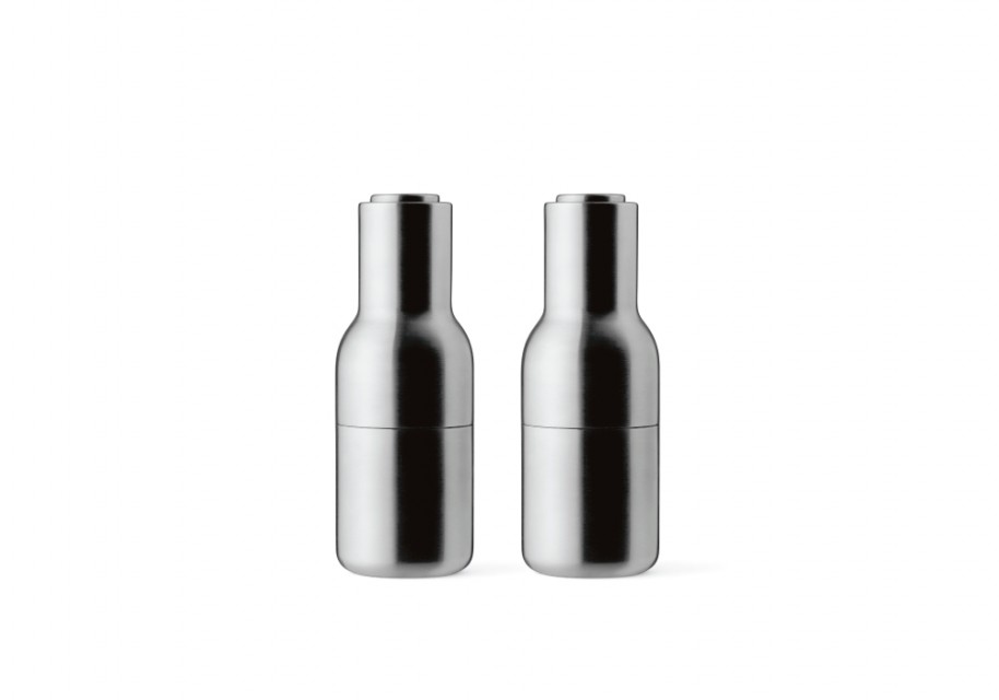 Menu Bottle Grinders In Brushed Stainless Steel (Set of 2)