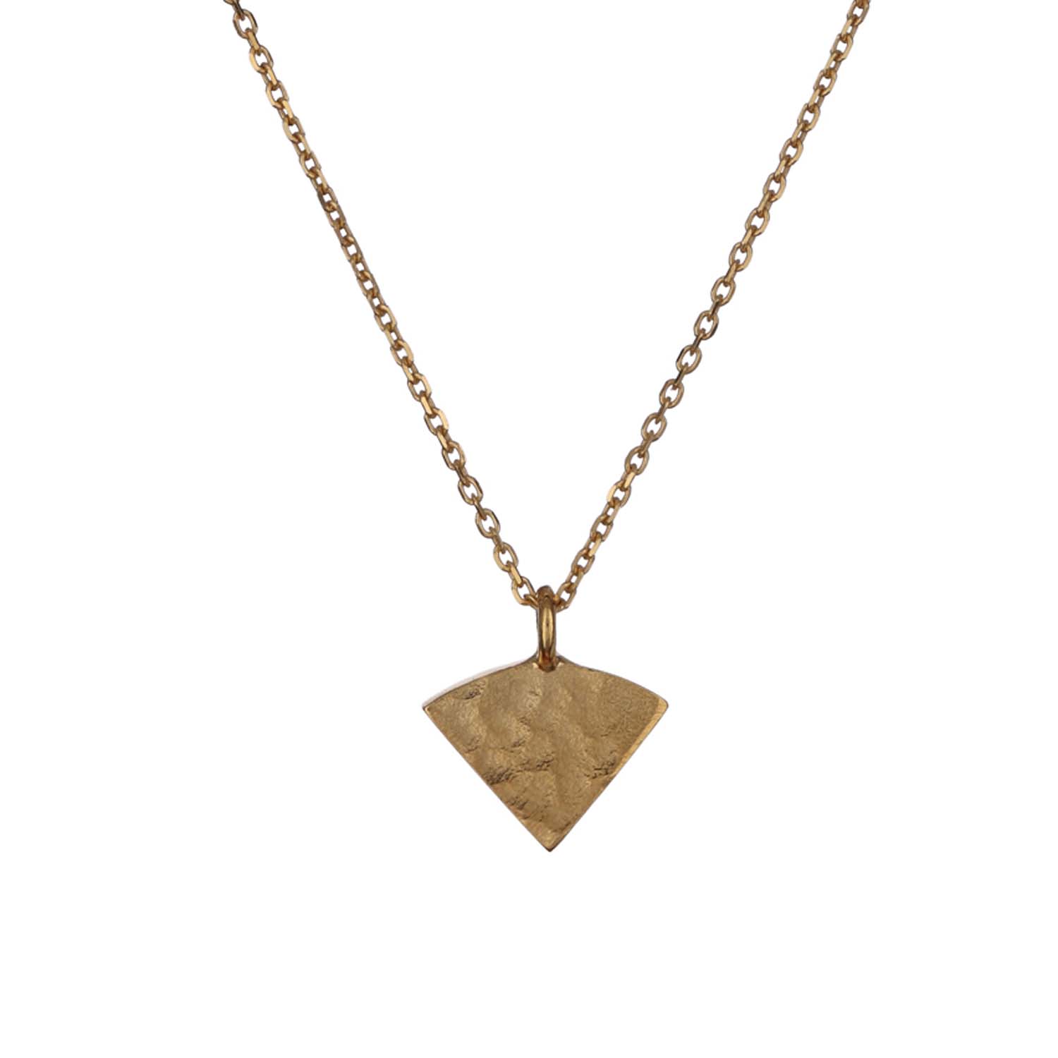 Kamilla Thorsen Gold Fan Pendant Necklace