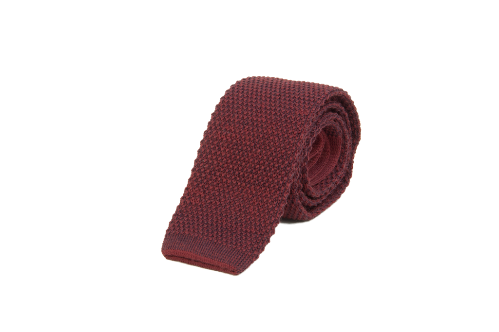 40 Colori Double Threaded Wool And Cotton Knitted Tie