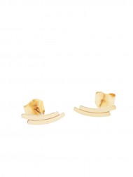 Jukserei Wave Ear Stud Gold