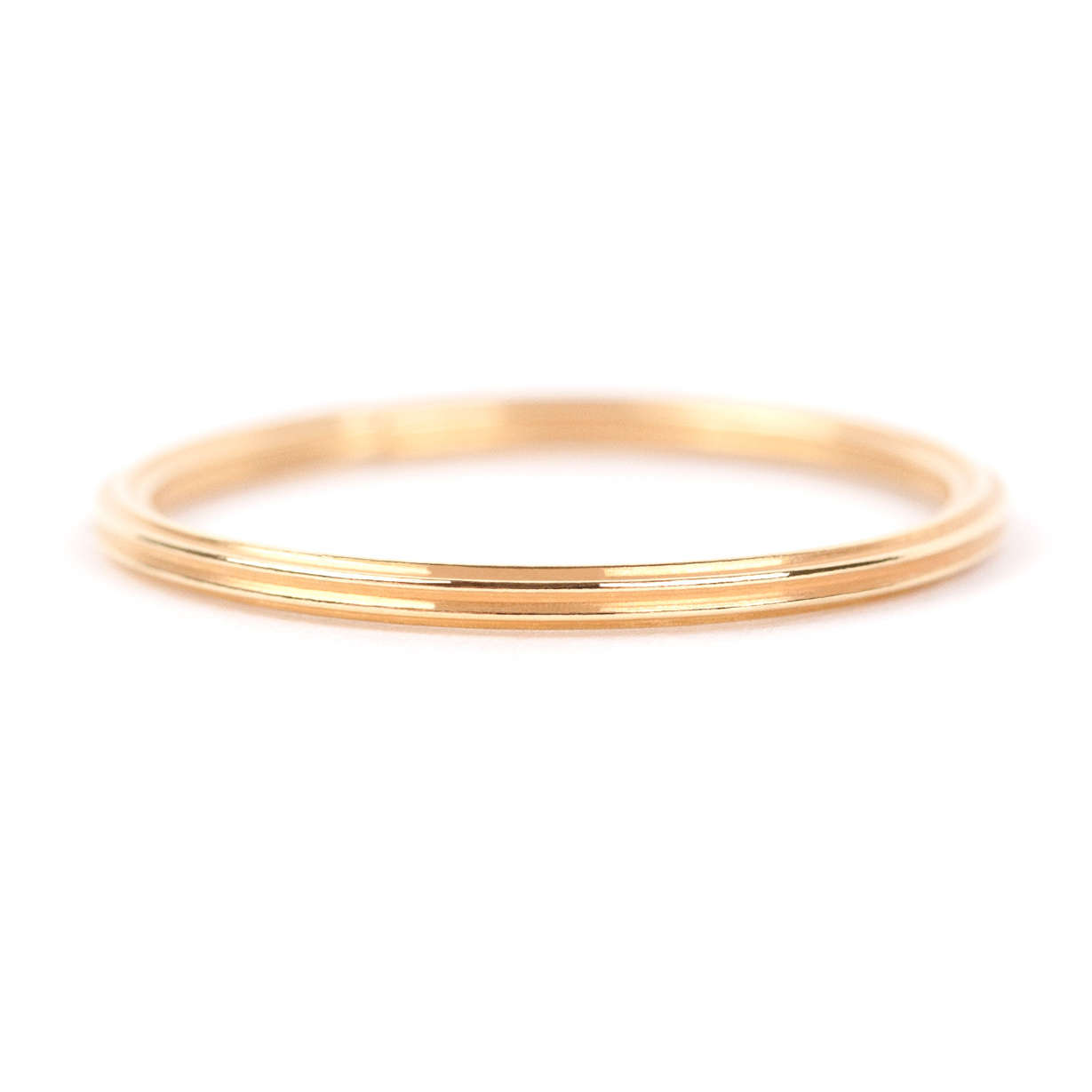 Jukserei Rille Ring Gold