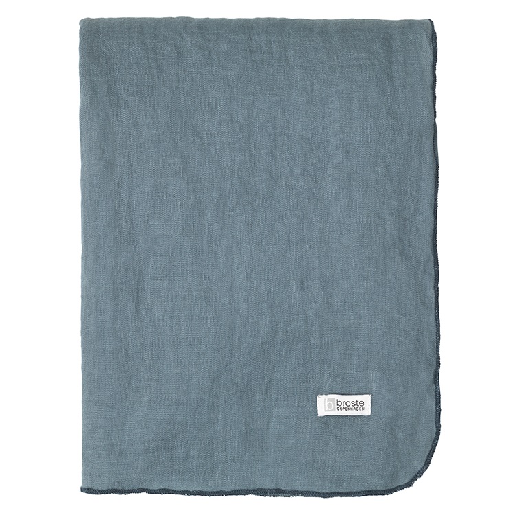 Broste Copenhagen Blue Eco Friendly Linen Tablecloth